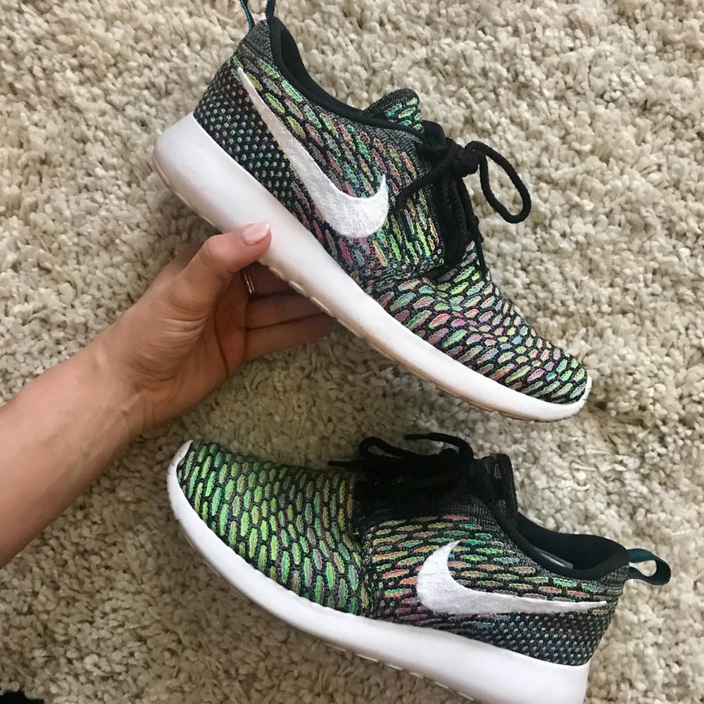 Multicolor Nike Flyknits Size 6.5
